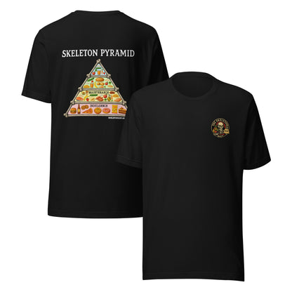 Skeleton Pyramid T-shirt (White/Black)