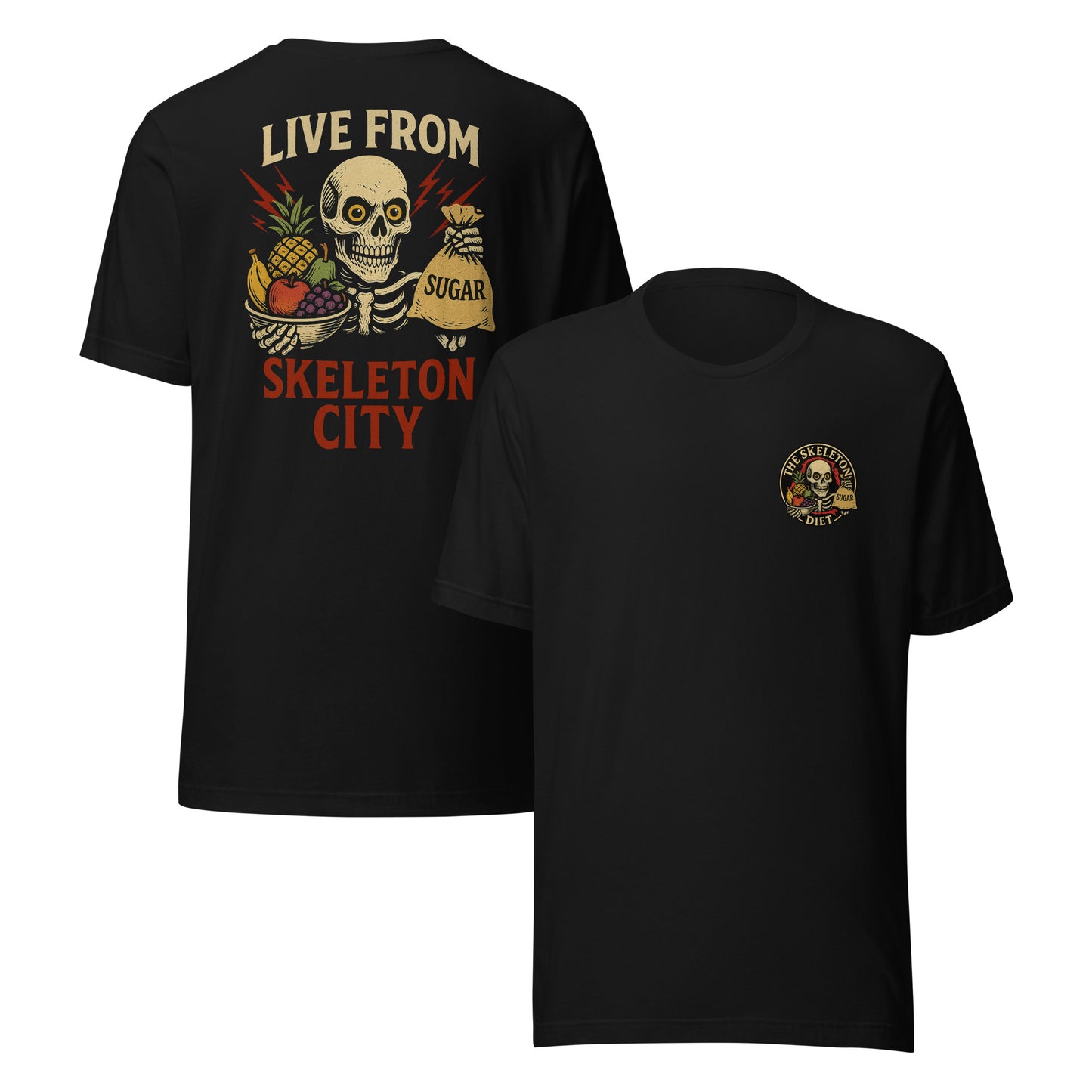 Live from SKELETON CITY T-Shirt (Black)