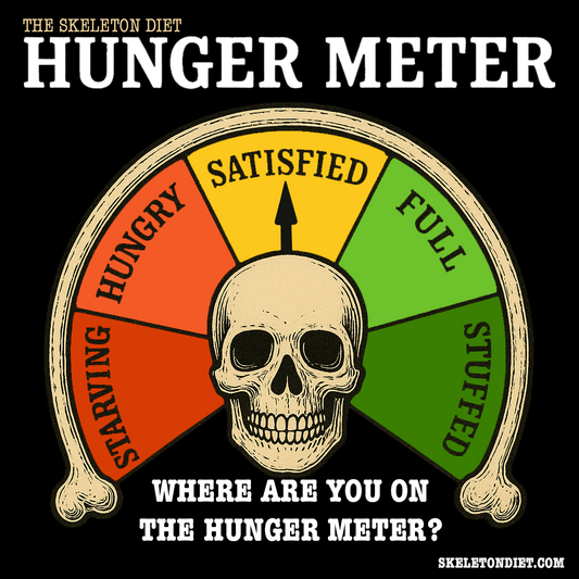 Skeleton Diet Hunger Meter (Free Printable PDF)